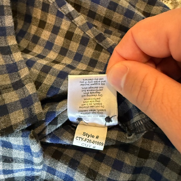 Mizzen+Main City Button Down Shirt Plaid - Slim Small - Picture 5 of 5